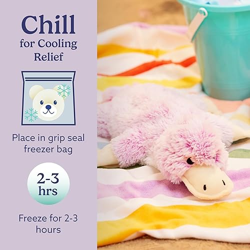 Miniatura 5 de warmies Microwavable & Weighted Stuffed Animals, Platypus - Heated Stuffed Animal Plushie for Warmth & Comfort - Cute Soft Plush Toys for Adults &