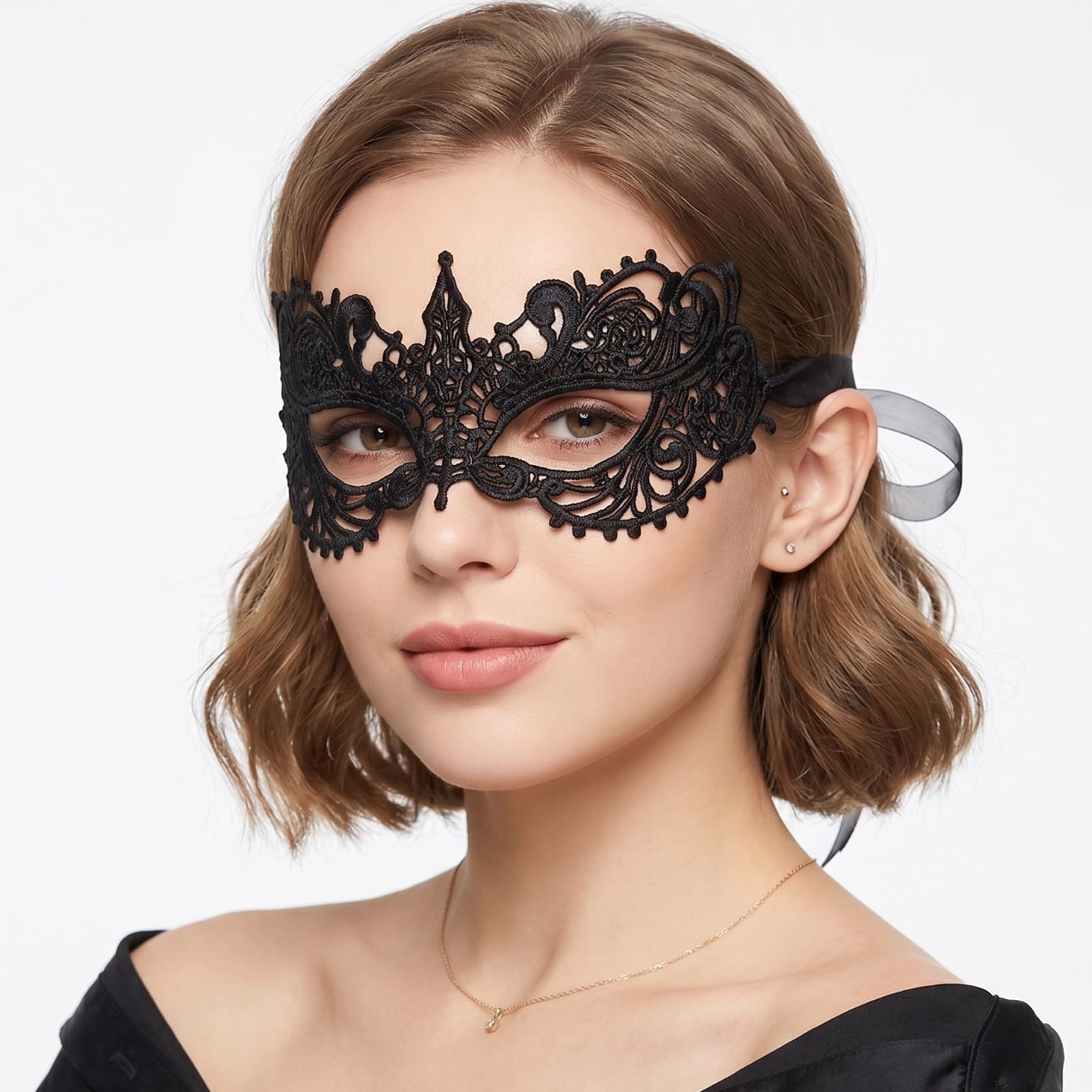 Lace Masquerade Mask Elastic,Fit for Adult,Soft Gentle Material,Specially For Costume,Thememed Party