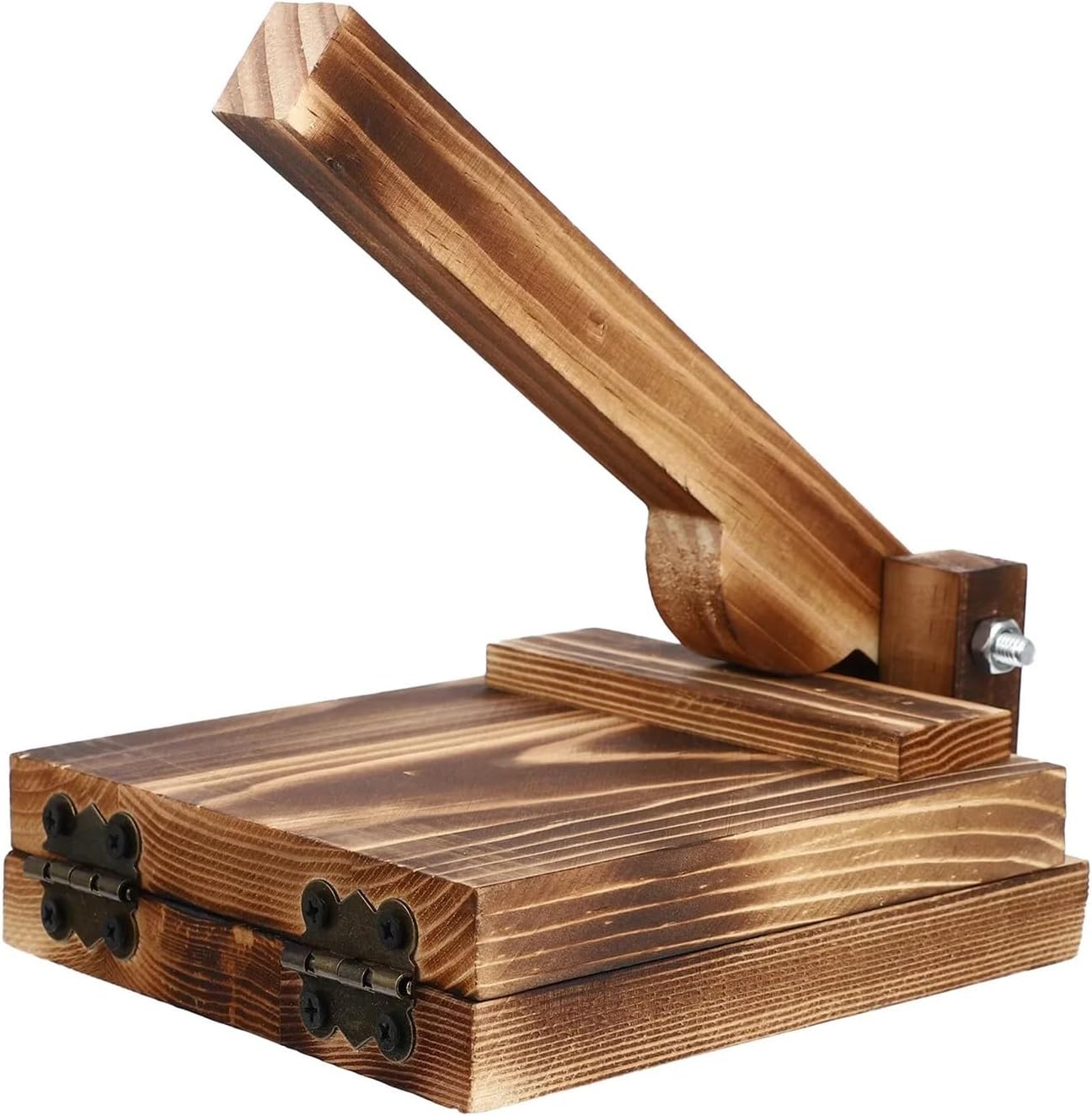 Wooden Dumpling Press Tool Manual Pastry Dough Maker Tortilla Wrapper Skin