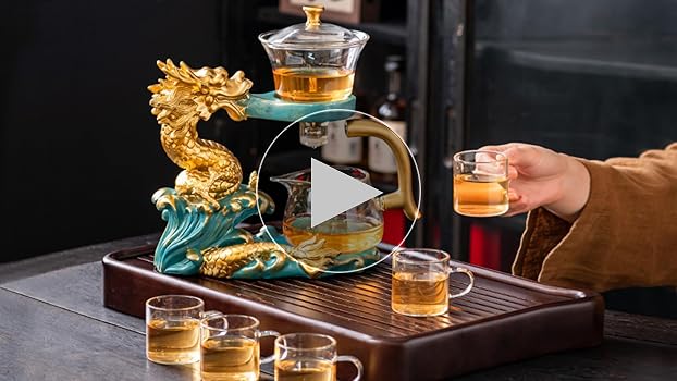 Amazon.com | Zurucily Glass Teapot with Infuser Semi