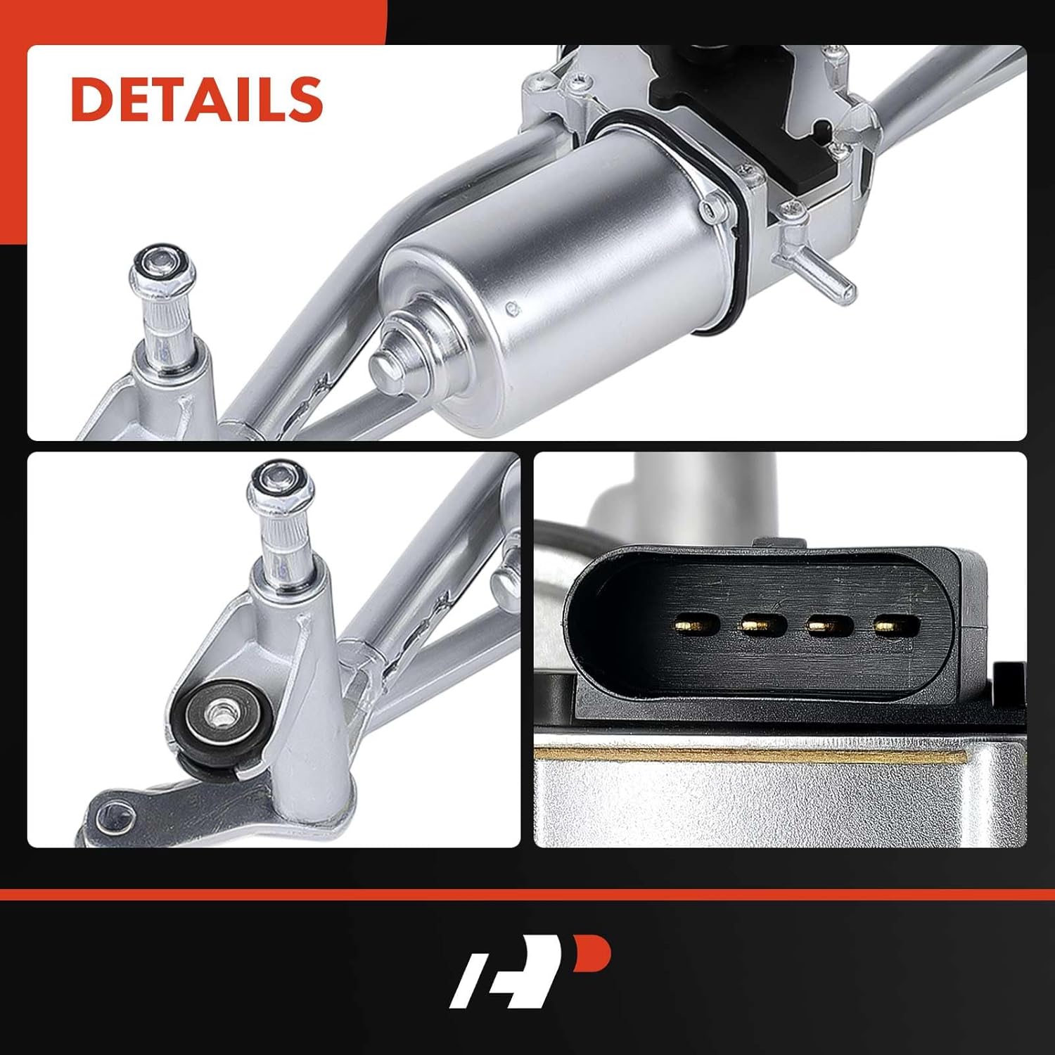 A-Premium Front Windshield Wiper Motor and Linkage Assembly Compatible with Jaguar XF 2009-2015, XFR 2010-2015, XFR-S 2013-2015