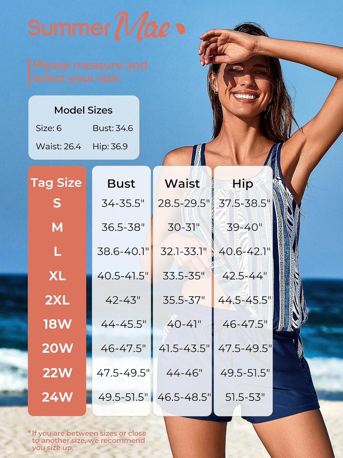 Summer Mae Blouson Women's Tankini Swimsuits Tummy Control Modest 2026 Two Piece with Sporty Pockets Bathing Suits - Image 5