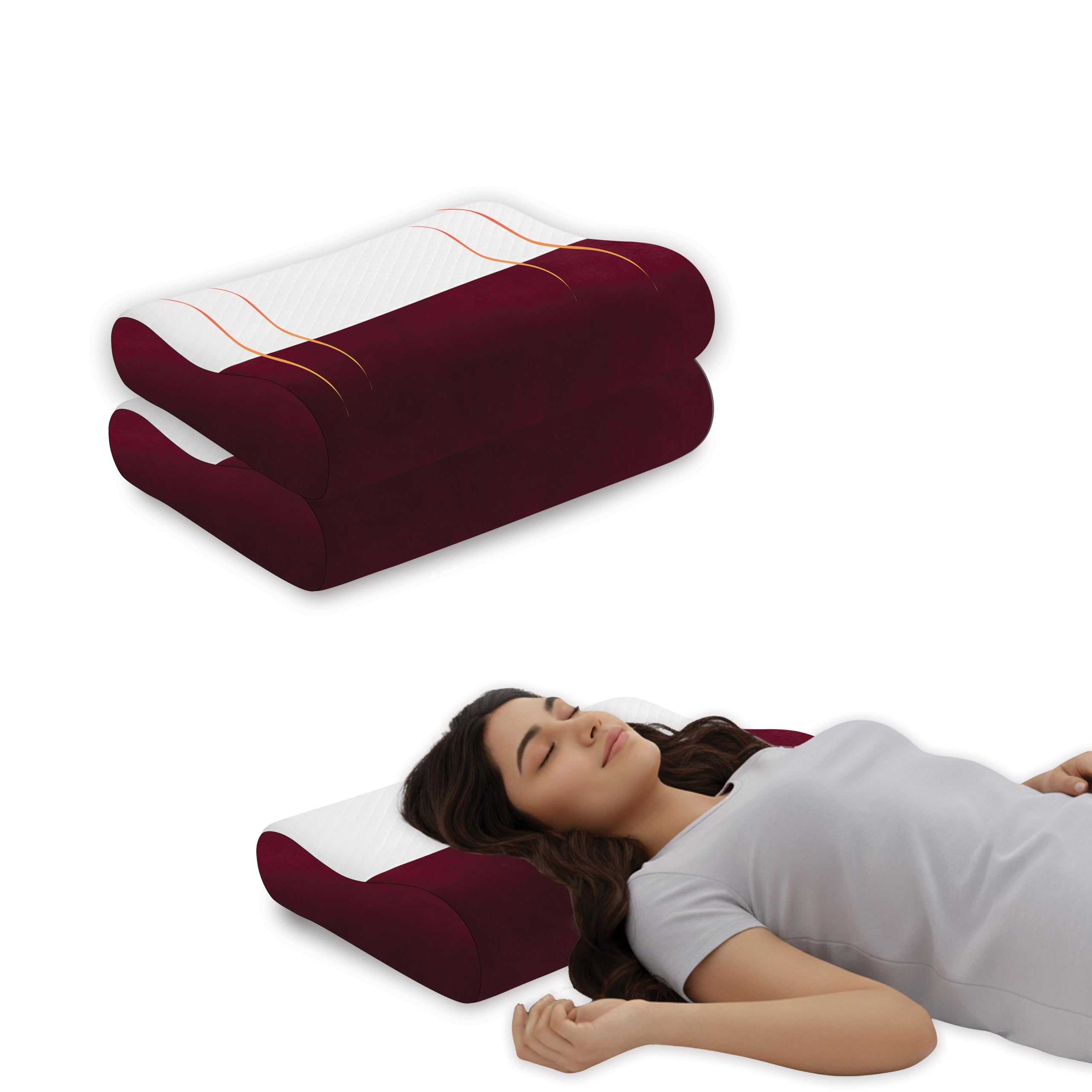 Cervical Roll Pillow - Neck Support & Spinal Alignment -17 Cervical Roll Pillow - Neck Support & Spinal Alignment -17