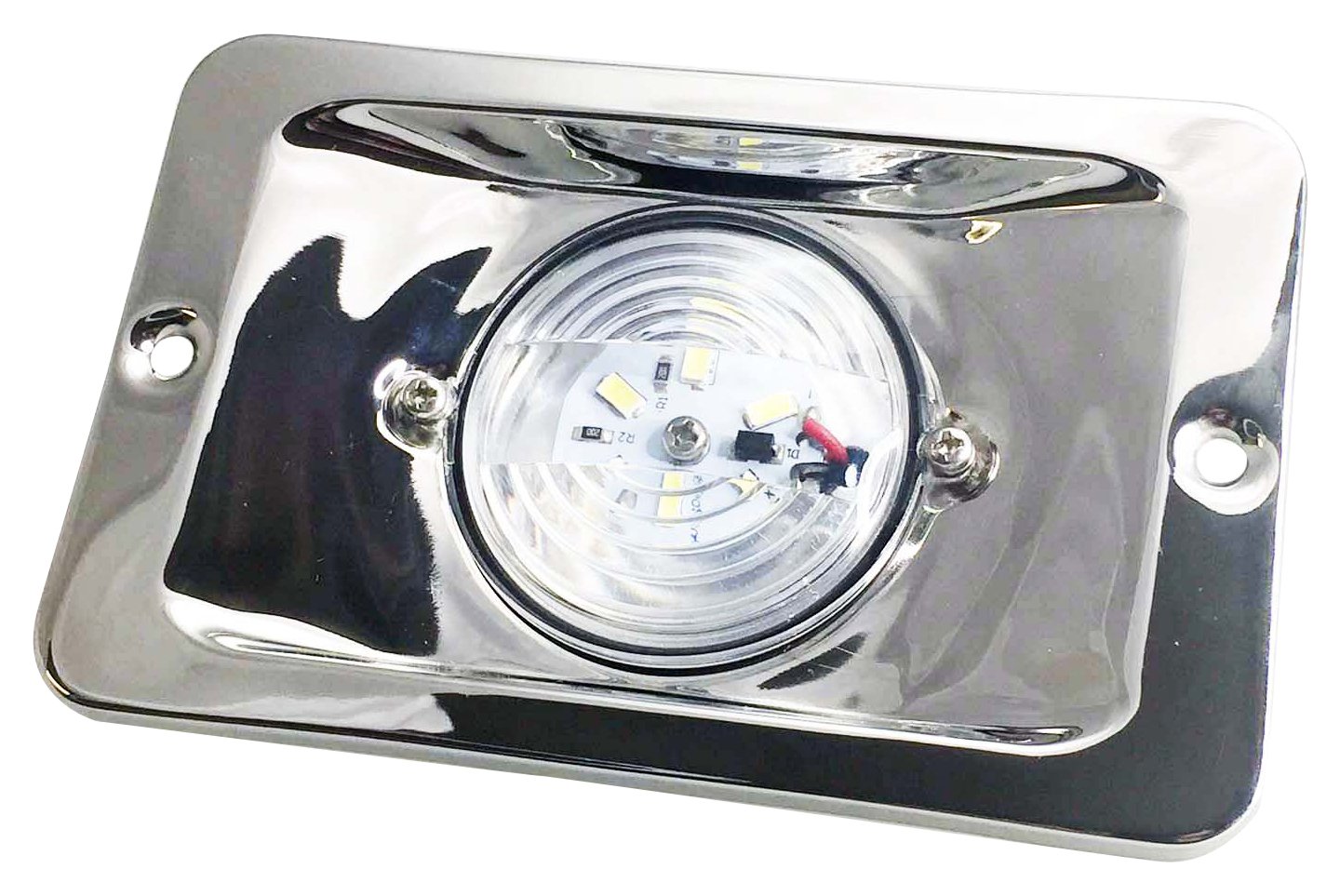 TOTAL MARINE Pac Trade Boat LED Transom Stern Light Stainless Steel 304 Splash Proof Flush Mount