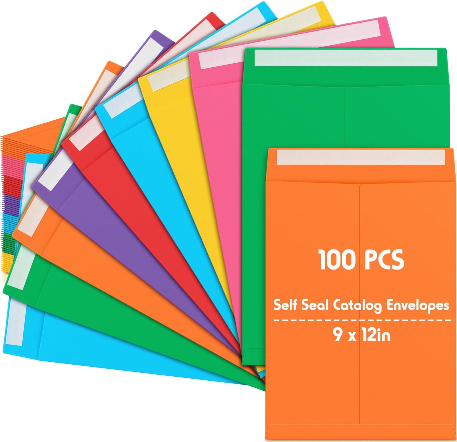 Colored 9 x 12 Envelopes, 20 Pcs Mailing Envelopes