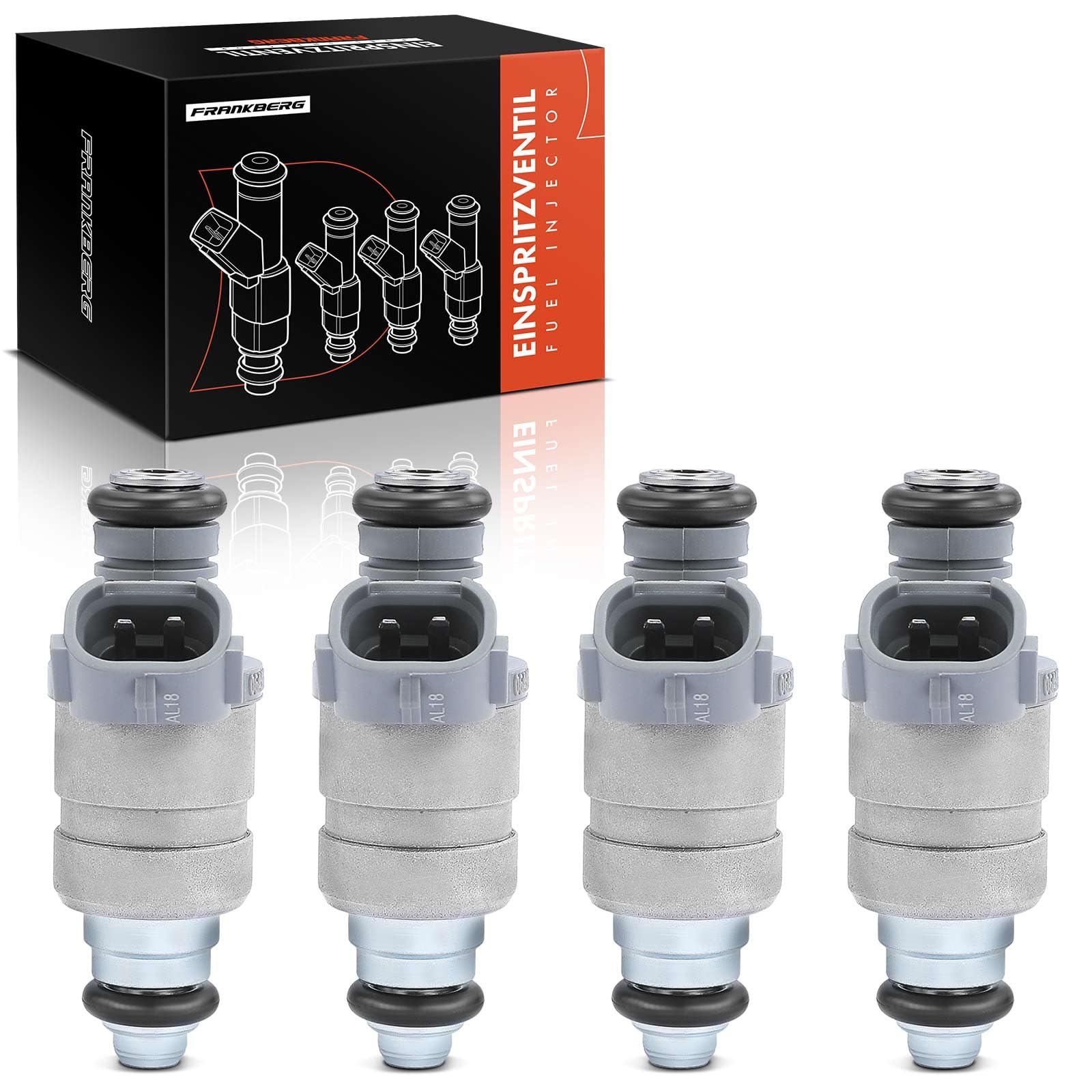 Frankberg 4 x iniettori per iniettori compatibili con A3 8P1 1.6L 2003-2012 Golf V 1K1 1.6L 2004-2008 .a.s 3C2 1.6L 2005-2010 Replace# 06A90606031CT