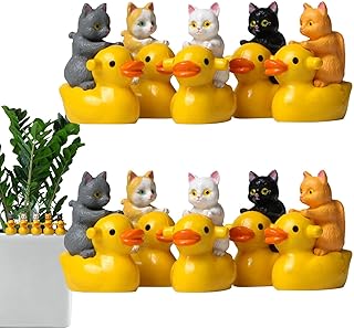 jardim fadas Mini Patos, Figuras em miniatura, jardim fadas, paisagem, aquário, escon-escon, brincadeira, ornamento para casa bonecas, Figuras pato em miniatura Shengyi
