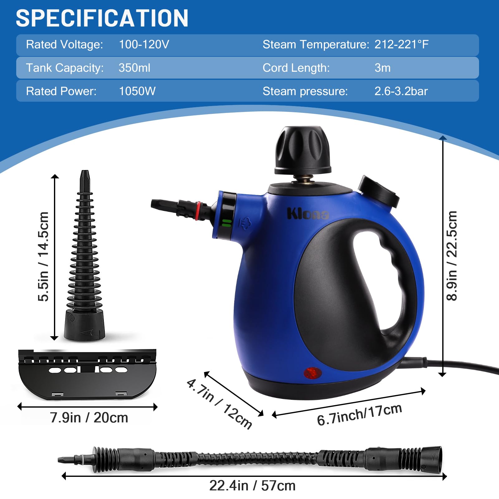 Amazon.com - Klona Handheld Steam Cleaner, Steam Cleaner for Home