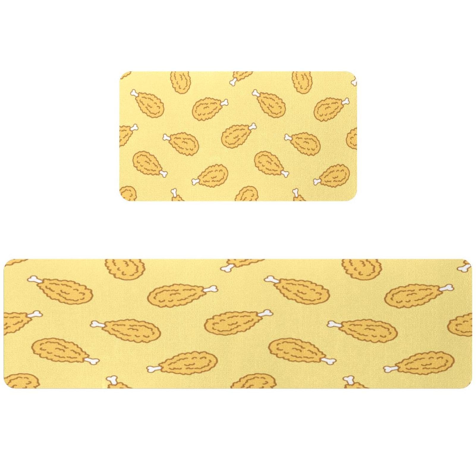 Alfombrillas de cocina lavables VAPOKF con patrón de patas de pollo antideslizantes
