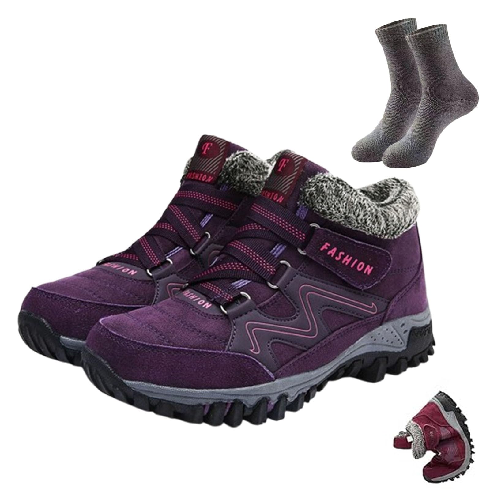 EvoComfort Anti Slip Boots Women Evocomfort Non Slip Boots Winter Orthopedic Support Wide Toe Shoes