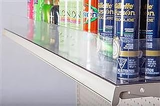 Clear Magnetic End Divider for Book Shelf Organization - Versatile Shelf Dividers with Strong Magnets for Books, Files & More - 20-Pieces in 10" L x 3" H