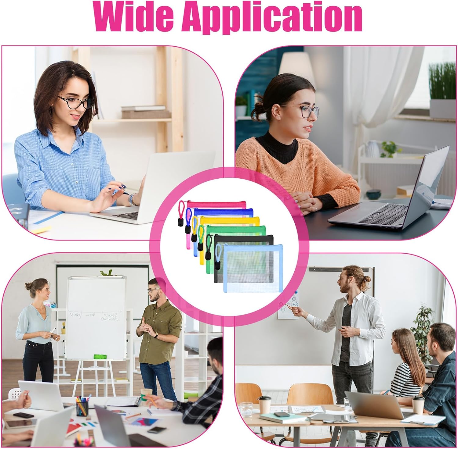 50 Pcs Mini Zipper Mesh Bags Lipstick Cosmetic Accessories Organizer Nylon Makeup Zipper Pouch Small Cosmetic Bag for Purse Beauty Mesh Travel Pouch for Women