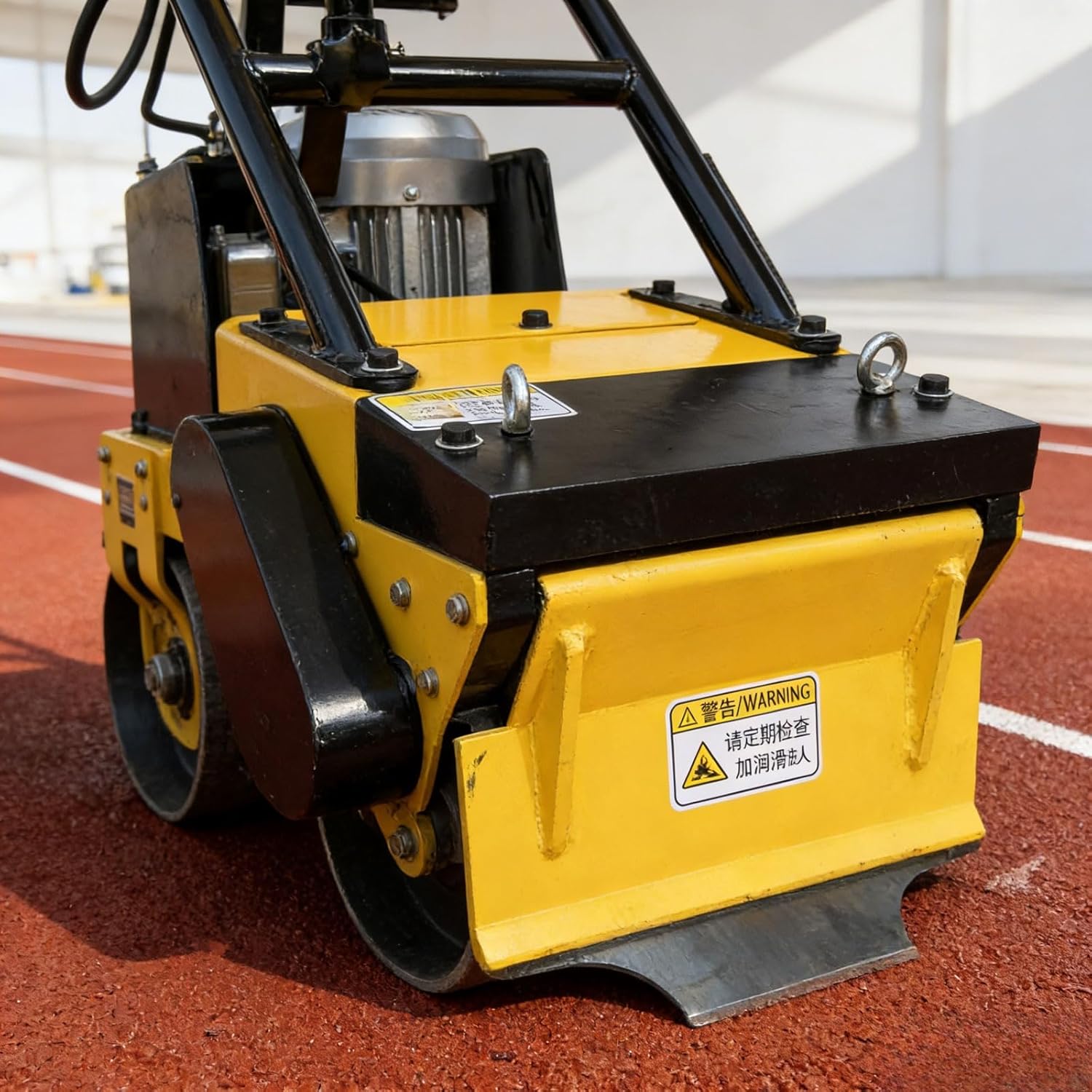 Small Surface Removal Machine for Rubber Track, Walk Behind Floor Scraper for Sports Field Repair and Ground Cleaning