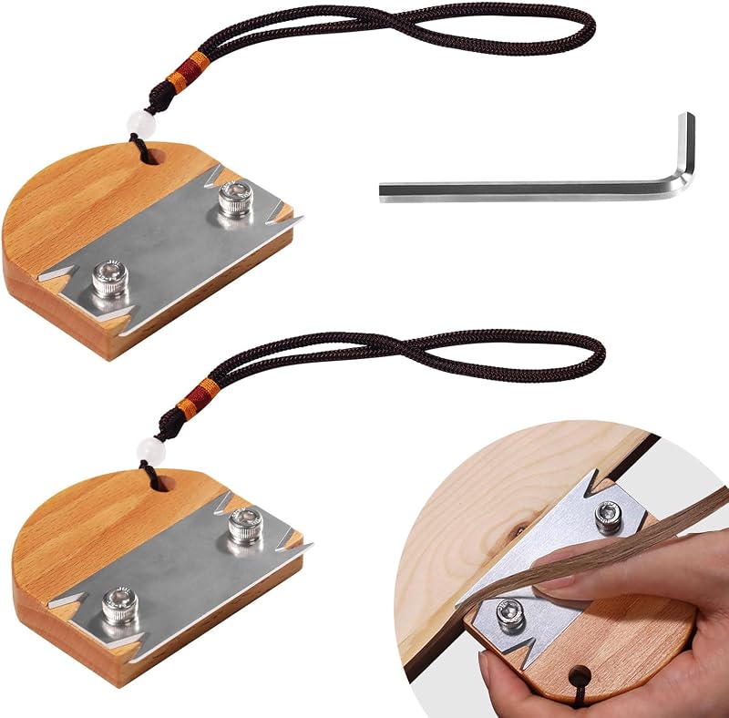 2 Pack Edge Banding Trimmers for woodworking,Stainless Steel Blades