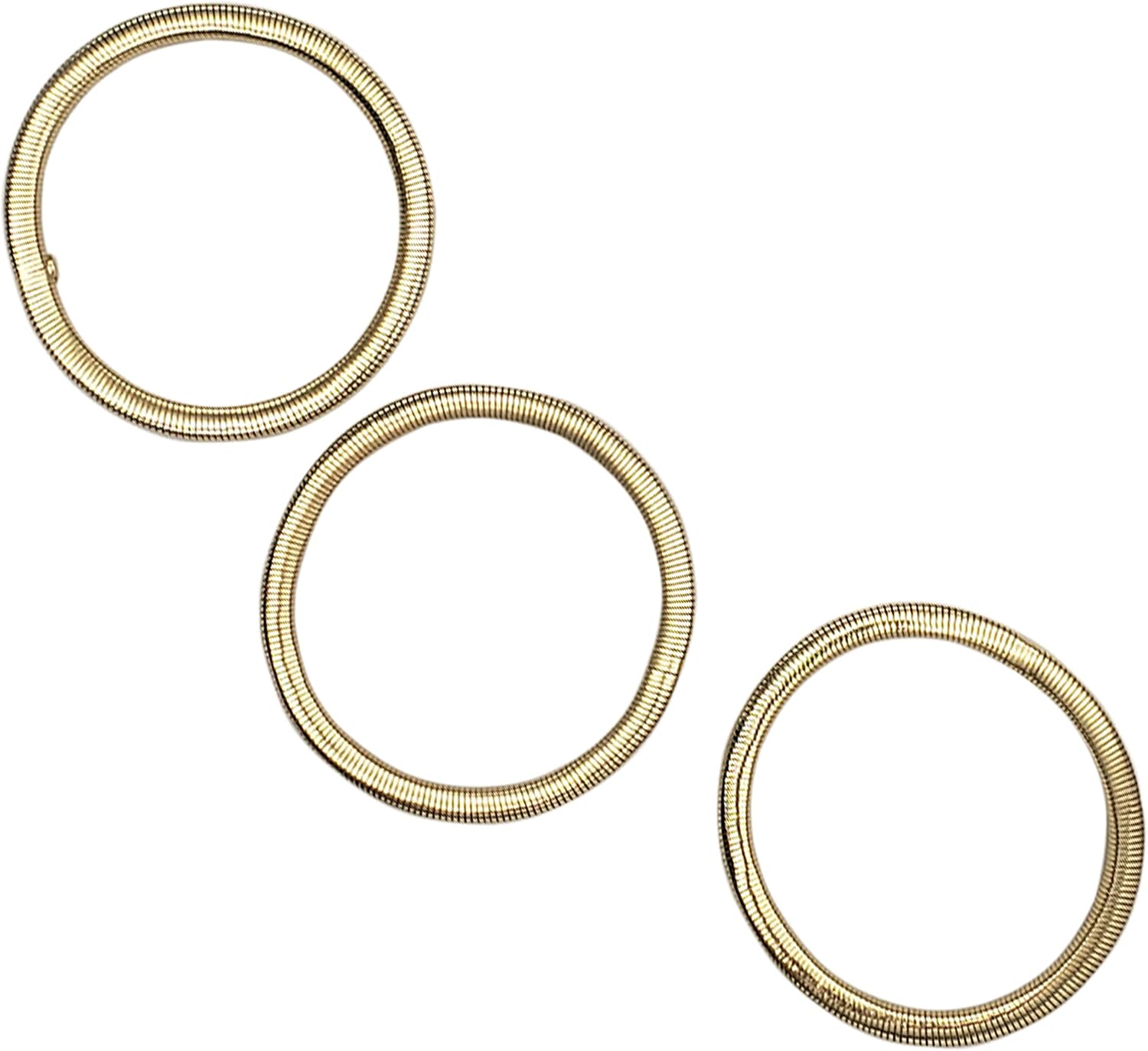 Rosemarie & Jubalee Women's Sleek And Stylish Omega Chain Coil Stretch Bracelet Set, 7.25" image 3