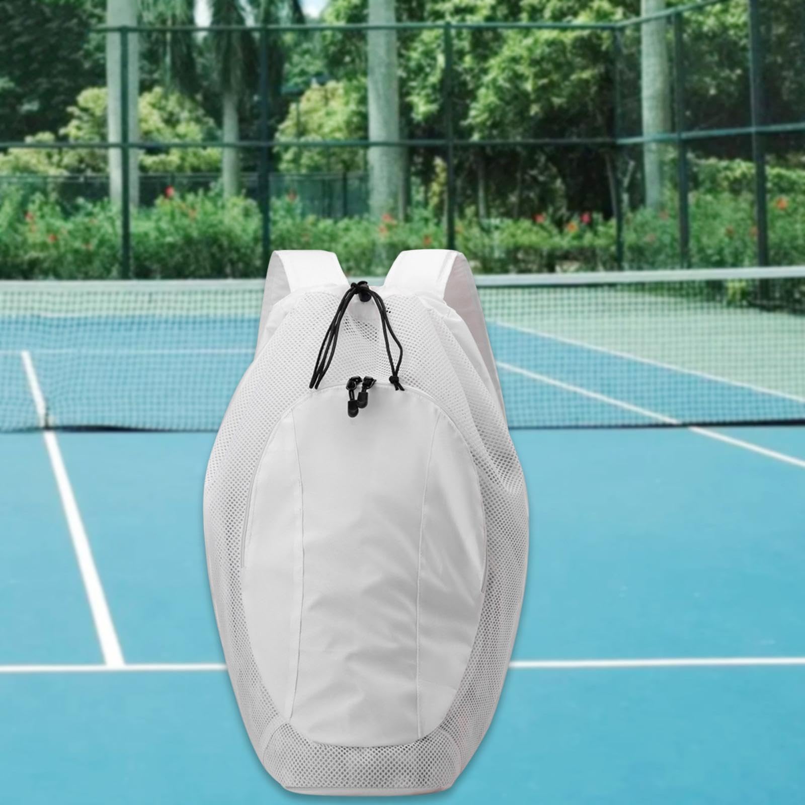 F Fityle Zaino con Coulisse e Scomparto in Rete, Borsa da Tennis di Grandi Dimensioni, Borsa Sportiva da Palestra per Badminton, Viaggi e