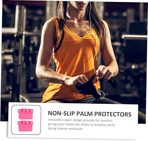 Miniatura 5 de BESPORTBLE 1 par de guantes de entrenamiento de palma para levantamiento de pesas, guantes de entrenamiento de pesas, entrenamiento cruzado