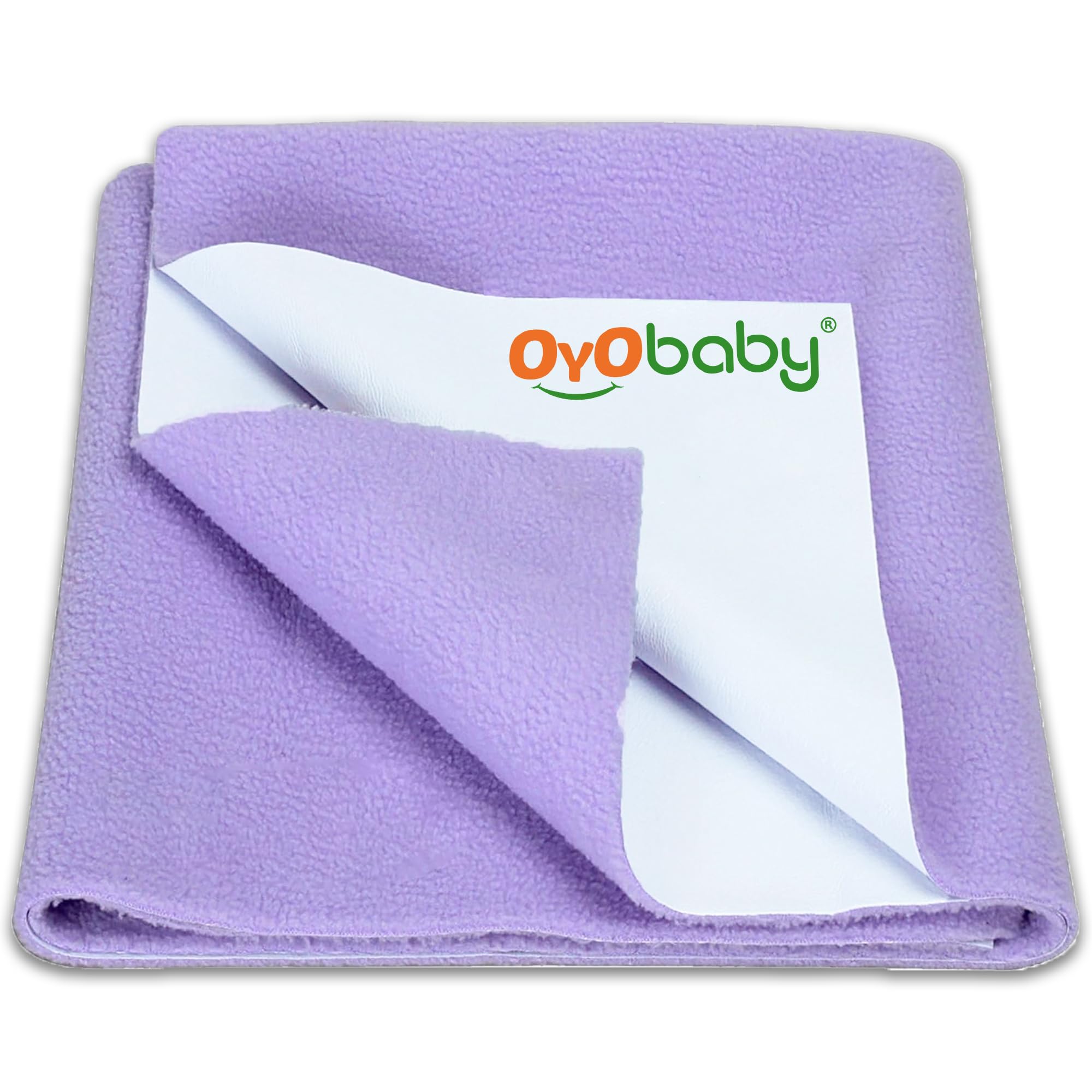OYO BABY Soft Quick-Dry Waterproof Mattress Sheet | Reusable Baby Underpad 100×70 cm Medium | Bed Protector with Extra Absorbent Layer | Hygienic, Mess-Free & Comfortable Nap Time – Violet
