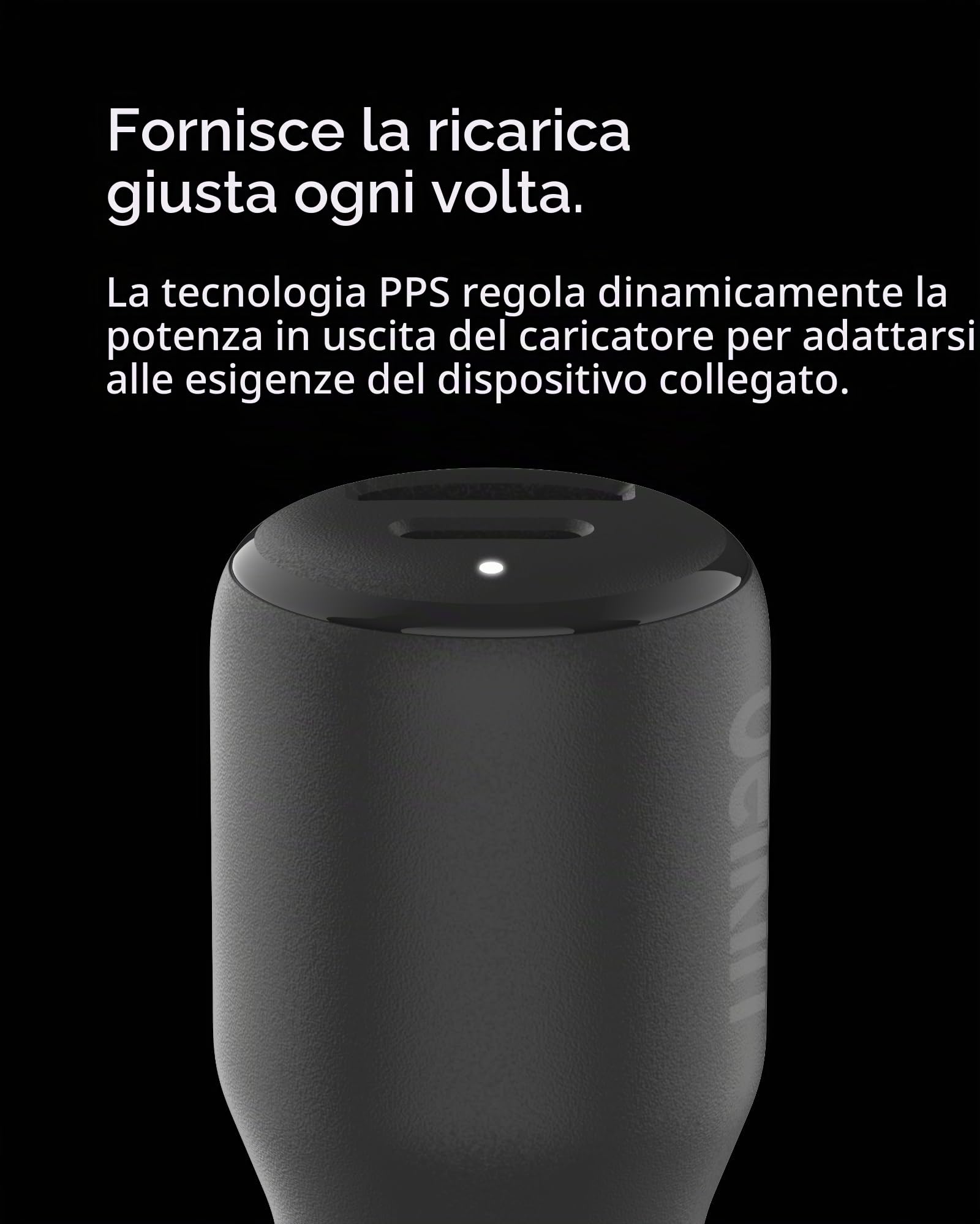 Belkin BoostCharge Doppio caricabatteria da auto da 42 W con ricarica rapida USB-C PPS da 30 W e porte USB-A da 12 W per iPhone 16,16 Pro,16 Plus,16 Pro Max,15,14,13, Samsung Galaxy S24 e altri, Nero