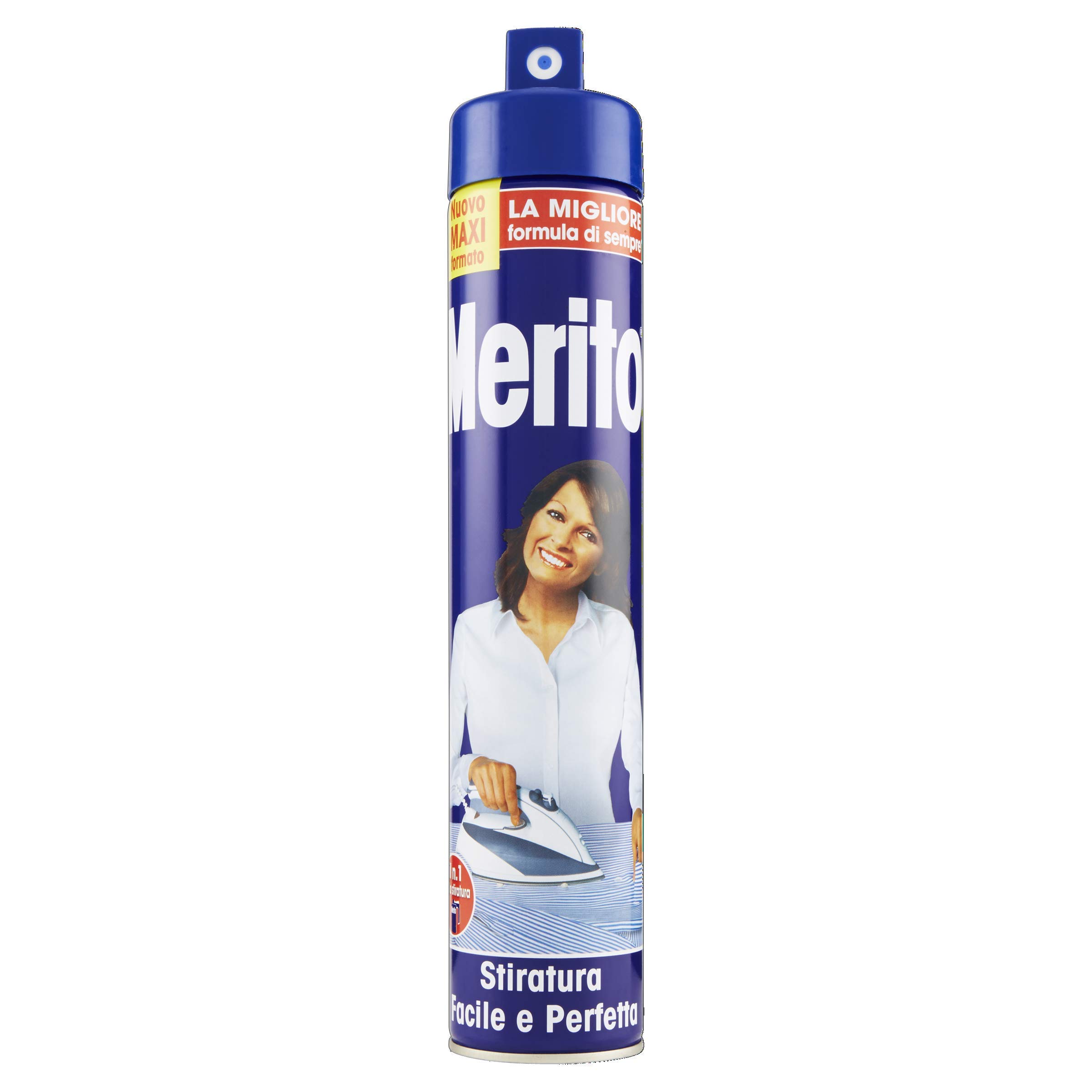Merito Appretto Spray, Stiratura Facile e Veloce, Elimina le Pieghe e Profuma, 525 ml x 12 Pezzi