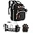 ISMGN Diaper Bag Backpack with Changing Station, Large Diaper Bag, Baby Bag, Multifunctional Diaper Bag, Black