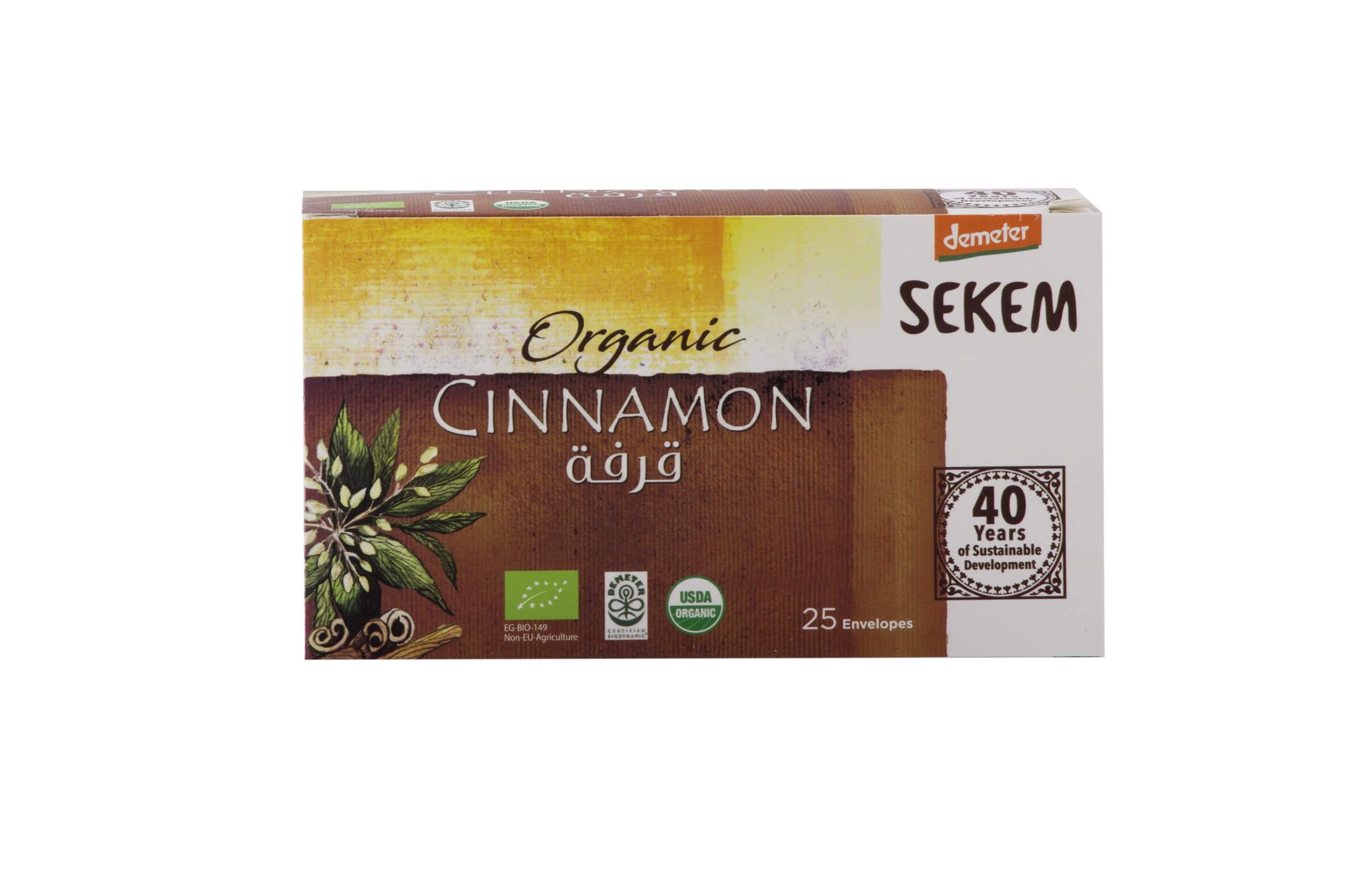 Demeter Demeter, Sekem Organic With Cinnamon Tea, 25 Tea Bag Envelopes