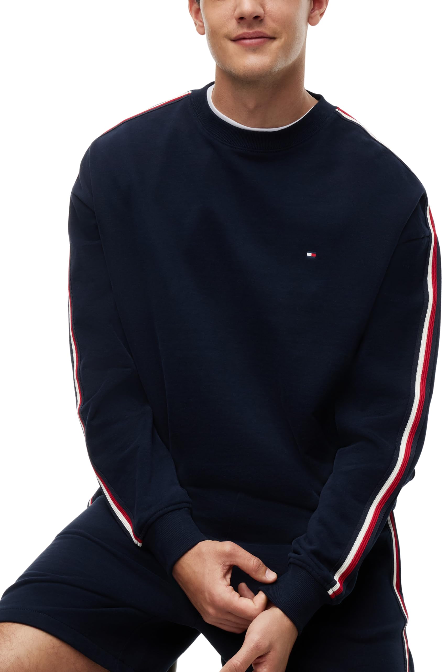 Tommy Hilfiger Track Top Um0um03943 Felpa L/S Uomo (Pacco da 1)