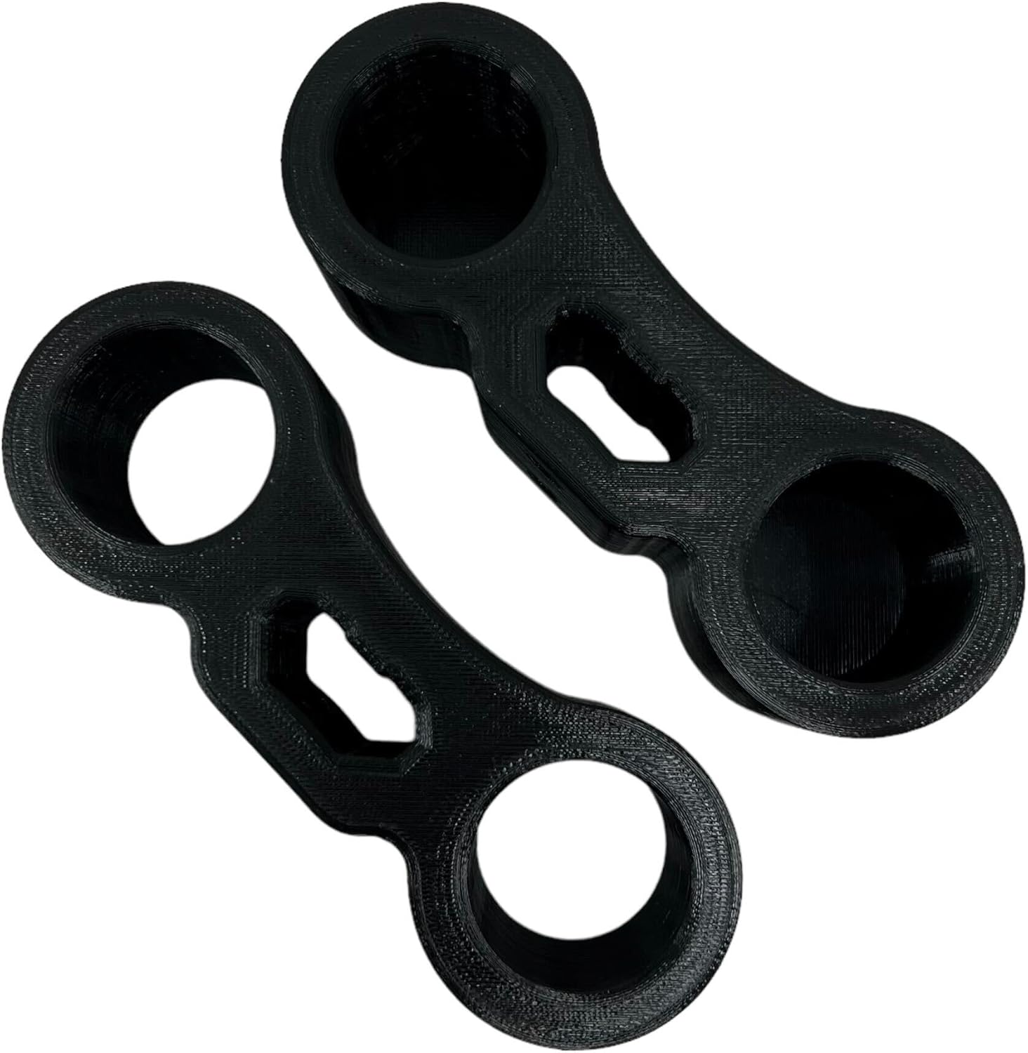 Dual Pipe Pole Rod Holder Mount for Milwaukee Packout Black