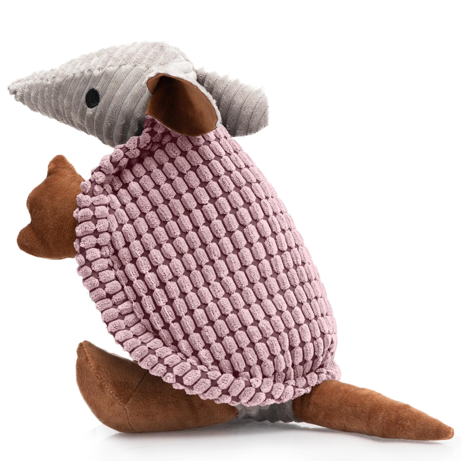 Hollypet Armadillo Squeaky Dog Toys for Medium Large Dogs, 14"