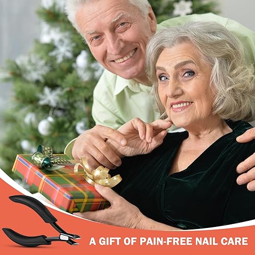 Miniatura 7 de BEZOX Cortaúñas gruesas para personas mayores, cortaúñas gruesas de precisión para hombres y mujeres, cortaúñas de agarre cómodo, cortador de uñas