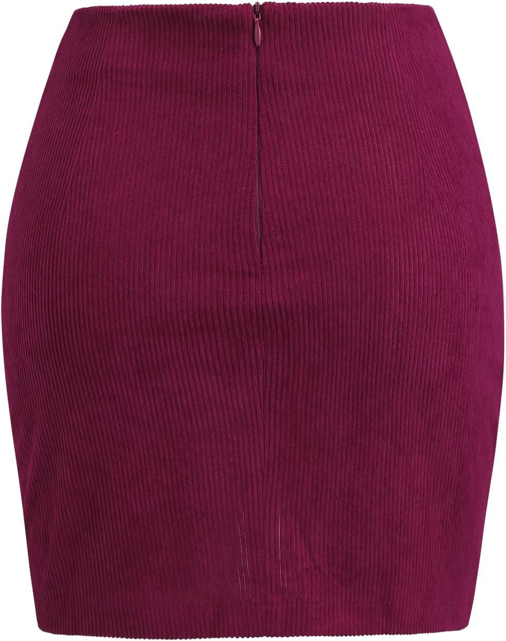 GAMISS Mini Skirt for Women Bodycon Ruched Tulip Elastic High Waist Skirt Corduroy Wrap Asymmetrical Sexy Short Skirts