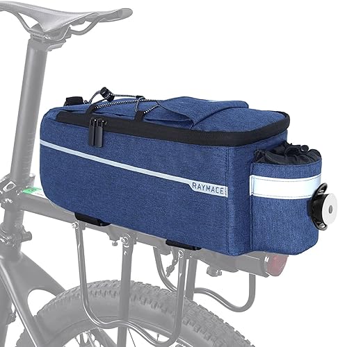 Miniatura 7 de RAYMACE - Bolsa trasera para bicicleta con faro trasero, bolsa para bicicleta para llevar artículos calientes o fríos
