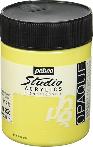 Vista 66 de Pebeo Studio Acrílicos de Alta Viscosidad, Acrílico Fino, 250 ml - Azul Turquesa