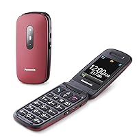 Panasonic KX-TU446EXR Telefono Cellulare Facilitato, Compatibile con Apparecchi Acustici
