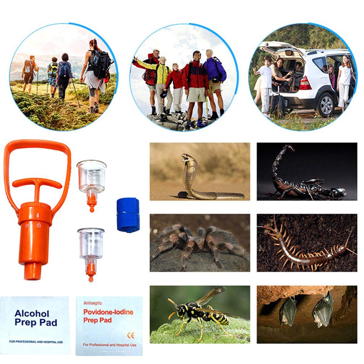 Buy Snake Bite Kit, Bee Sting Kit, Emergency First Aid Supplies, Venom
