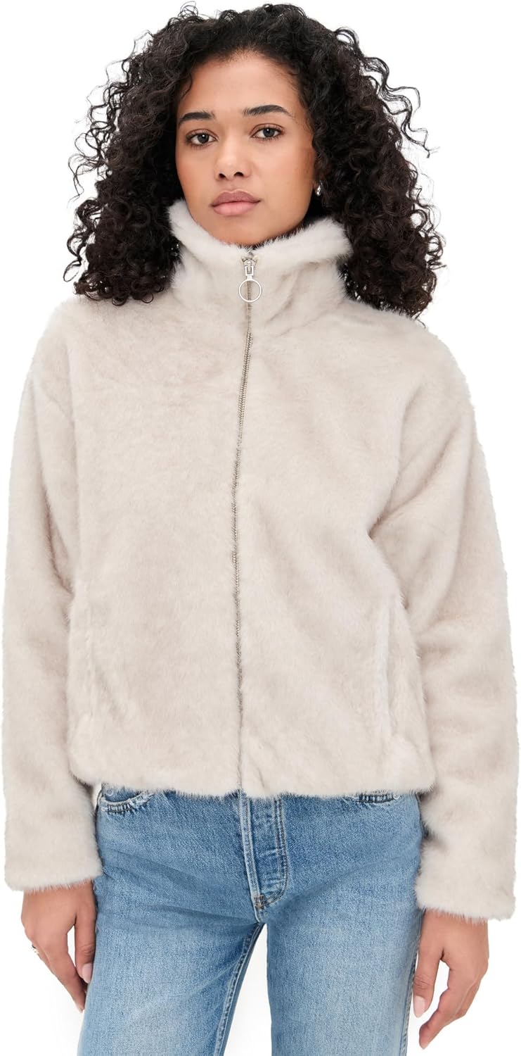 Z SUPPLY Women's Amethyst Faux Fur Jacket