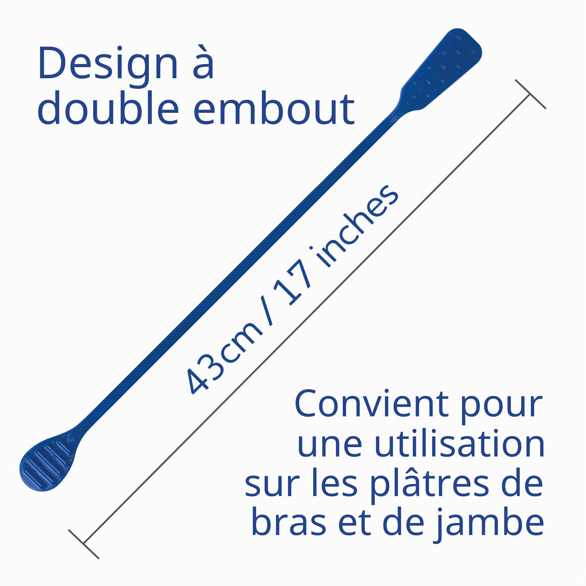 Bloccs Kit de soin étanche pour plâtre de bras adulte (S) + gratte-plâtre ItchFlex – Protection pour la baignade et la douche