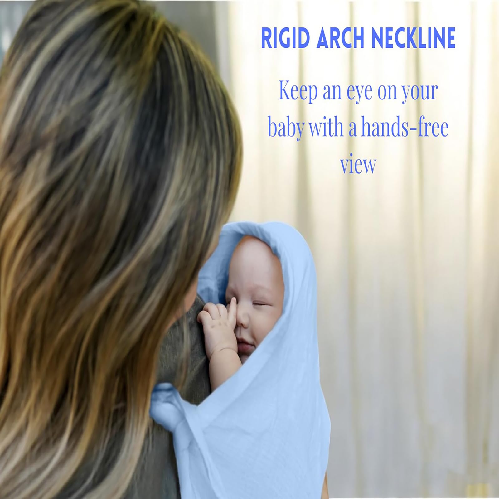 2 Pcs Feeding Covers for Nursing, Nursing Cover for feeding, 25.6*37.4 in Feeding Cover Discreet Nursing Cover, Include towel and Pouch for Public Feeding and On-the-Go Convenience,Gift for New Moms(Blue) - Image 5 thumbnail