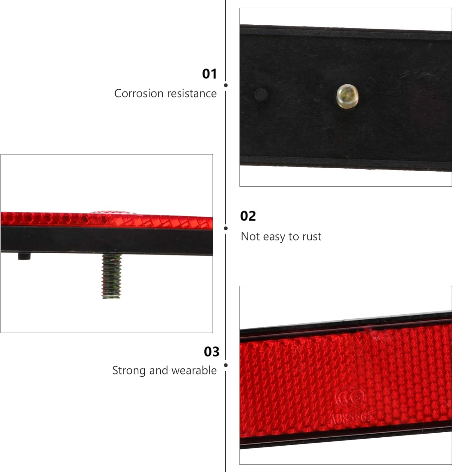 DOITOOL Reflactors Rectangular Reflector Motorcycles Image