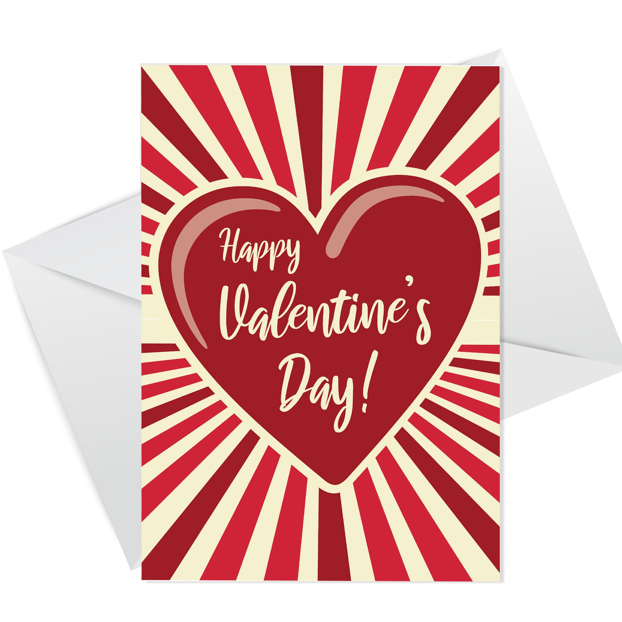 RED OCEAN Valentines Day Cards For Him Her Cute Valentines Cards For Boyfriend Girlfriend Husband Wife Friend Greetings Card With Envelope