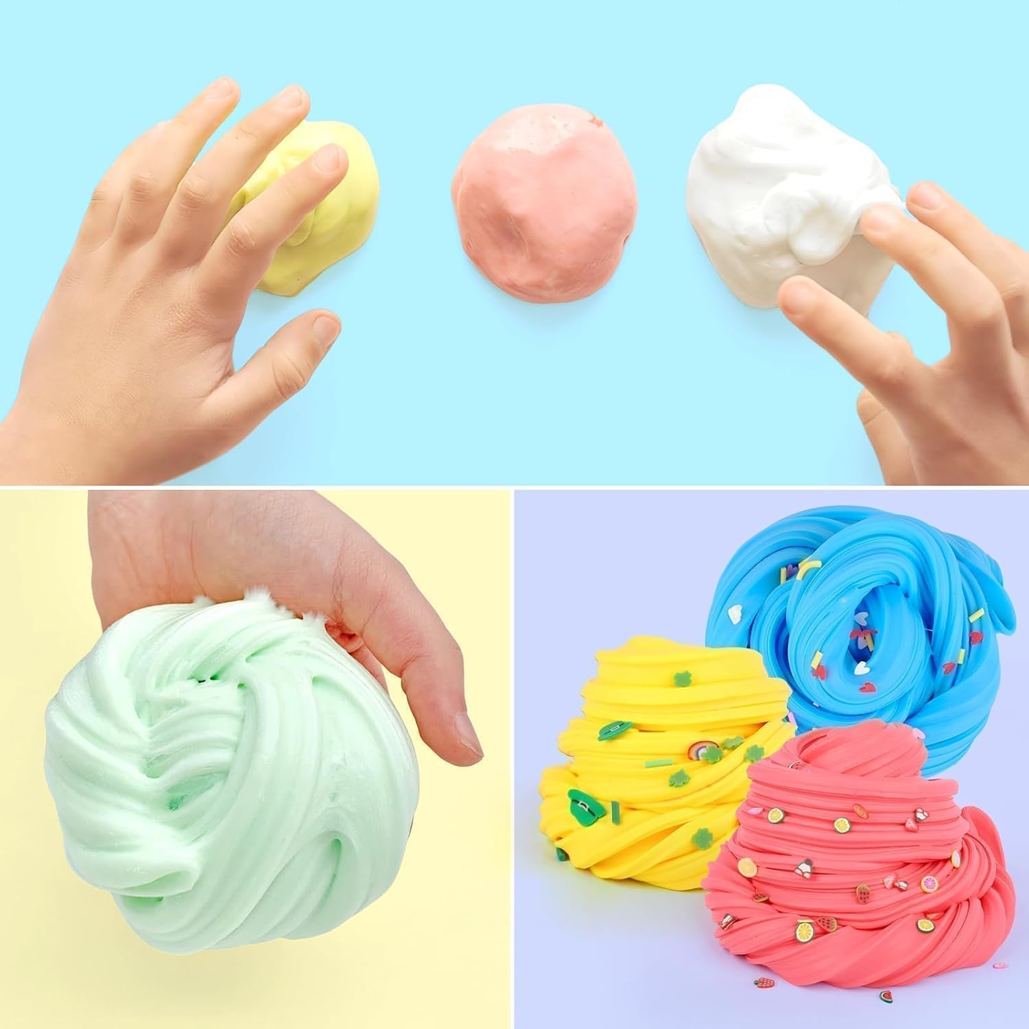 38 Pack Butter Slime Kit, Mini Slime Party Favors for Girls Boys, Soft and Non-Sticky, Goodie Bags Stuffers, Classroom Bulk Slimes, Stocking Fillers & Kids, Colorful Stress Relief Toys 4-12