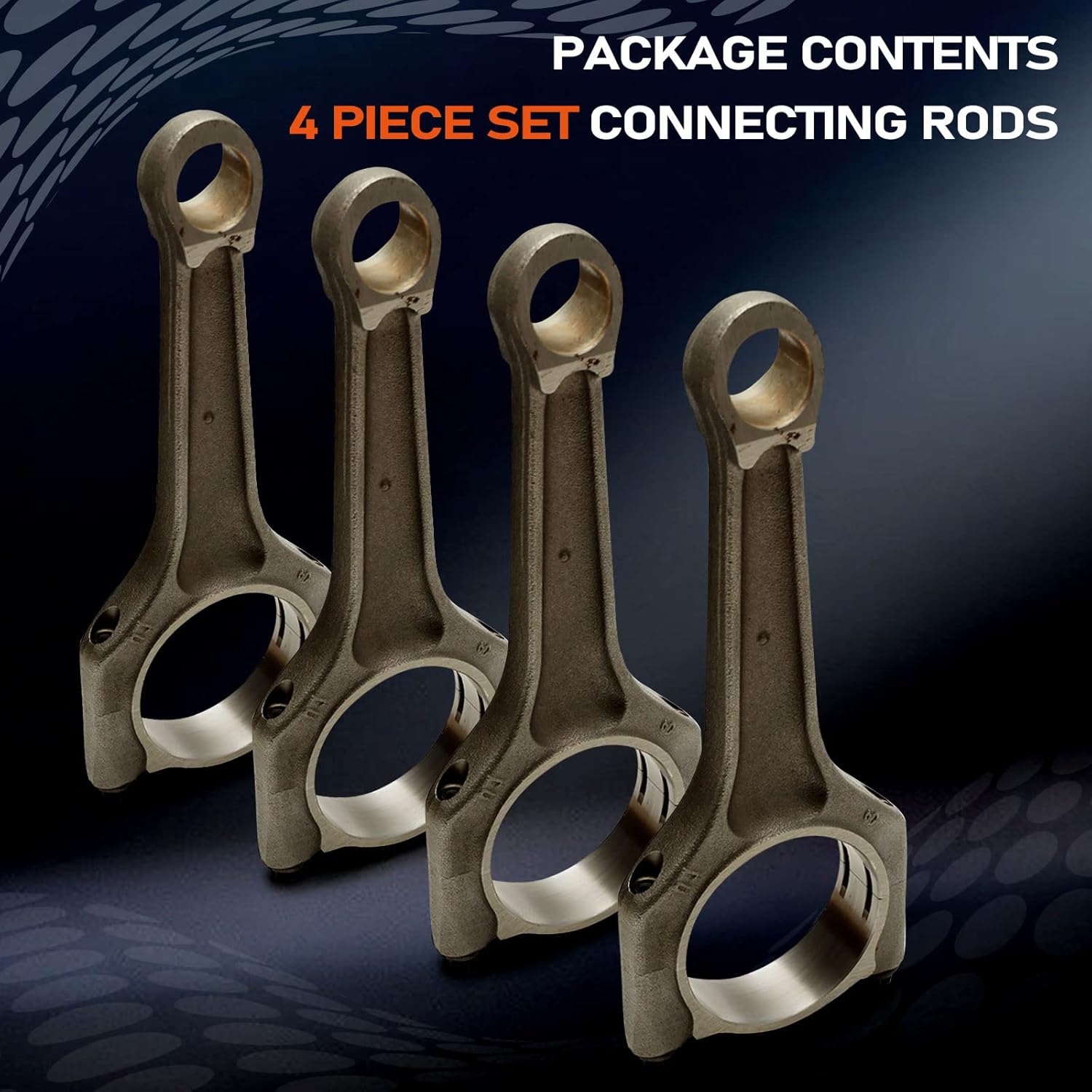 4PCS 2.0T Engine Connecting Rods 11247589533 Applied for B-M-W N42B N45B20A N42B20N Automotive Connecting Rods Replacement Parts