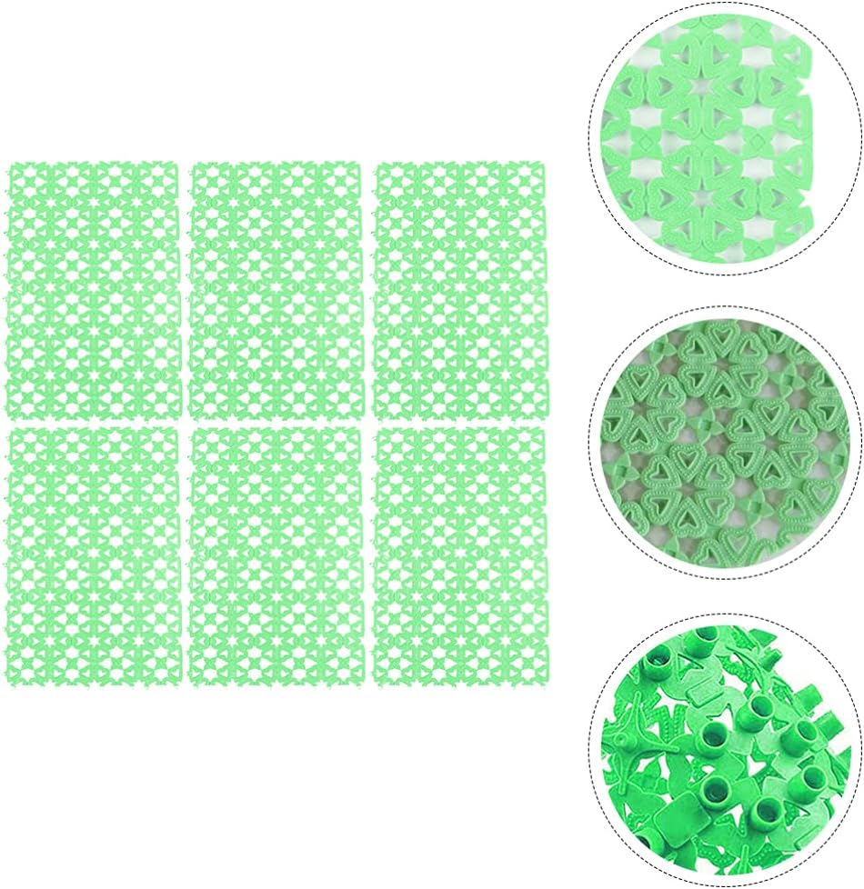 Balacoo 6Pcs Rabbit Cage Mat Floor Plastic Mats Feet Pads Bunny Resting Pads Chew Toy for Pet Cats Dogs Bunny Hamster Rat Chinchilla Guinea Pig Animal Random Color - Image 4