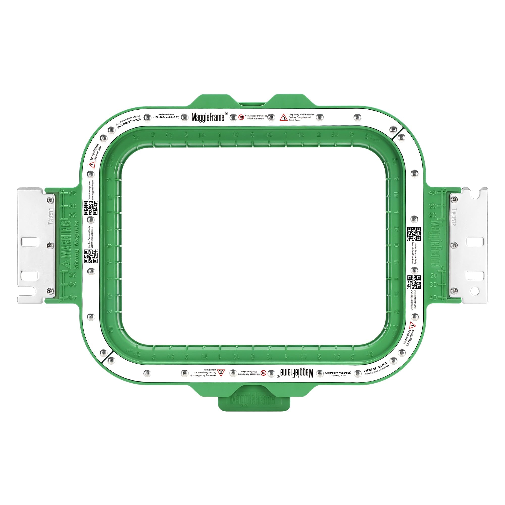 Brewland Bastidor de bordado magnético 150x200mm para Janome MB7 MB4S MB4 | Compatible con Janome MB7S; 6x8inch