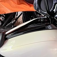 Vista 9 de Consola de combustible para motocicleta con tapas de tanque de gasolina desplegables para Harley Touring Electra Glide FLHT Road Glide FLTRX Street