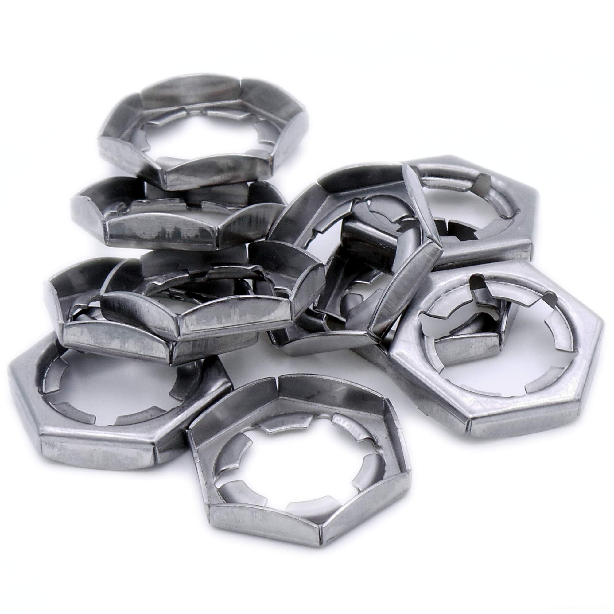 Singularity Supplies M8 (8Mm) Counter Nuts - Stainless Steel (A2) (Pack Of 20)