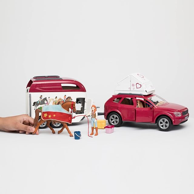 Foto 4 de 8 de Schleich 42535 Playset - Aventura Coche y Remolque Caballos (Horse Club)