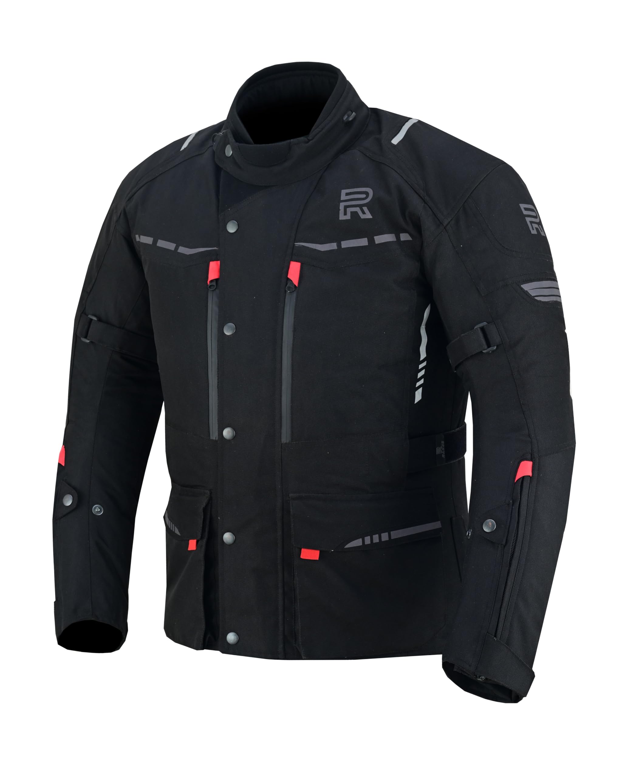 RAXUS SpeedFight Giacca Moto Uomo Inverno 3/4 Impermeabile Omologata CE