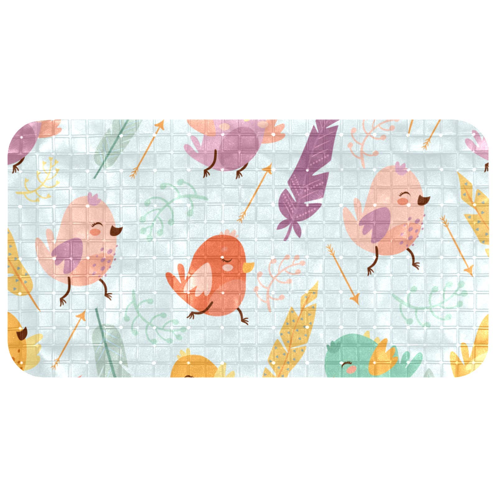 Bennigiry alfombrillas antideslizantes para bañera de 26.9 x 14.7 pulgadas para hogar
