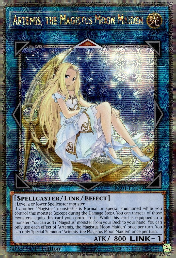 Artemis, The Magistus Moon Maiden (Quarter Century Secret Rare) - RA01-EN049 - Quarter Century Secret Rare - 1st Edition